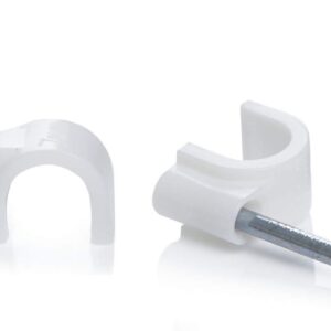 Circle Cable Clips With Nail Wire Fastener