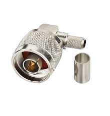 UHF Male Right Angle LMR 200 Crimp